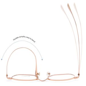 Buy cheap Optical Flexible Titanium Frame Glasses With Transparent Lenses from wholesalers