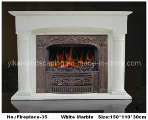 Quality Home Decorate Marble Fireplace Mantel for sale