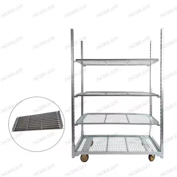 Buy cheap Strong Load Capacity Metal Mesh danish trolley Easy Assemble Waterproof from wholesalers