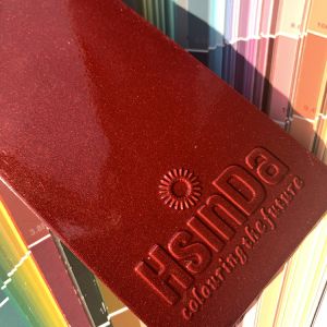 Buy cheap Red Metallic Epoxy Polyester Coating Electrostatic Spray High Temperature Resistance from wholesalers