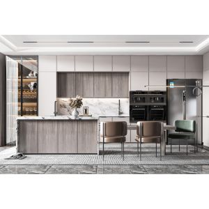 Buy cheap Modern Matt Gray Modular Kitchen Cabinet for Apartments from wholesalers