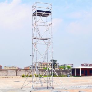 Buy cheap Lightweight Mobile Scaffold Tower Safe Aluminum Ringlock Scaffolding from wholesalers