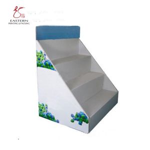 CMYK Printing Foldable Corrugated Display Stand For Supermarket Retail