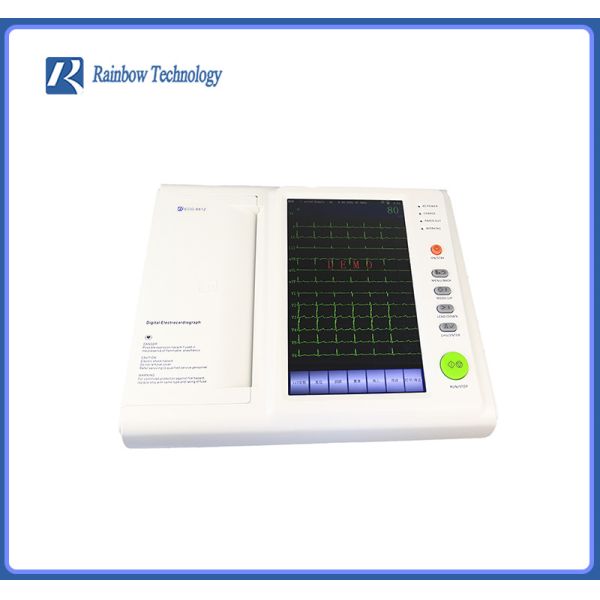 Quality Class II Electrocardiogram EKG ECG Machine 12 Channel Touch Screen for sale
