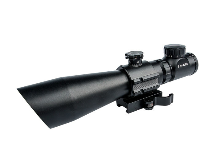 Buy cheap ANS 3 - 9X40E Illuminated Reticle Scope 1 / 2MOA Matte Finish With Side Rail from wholesalers