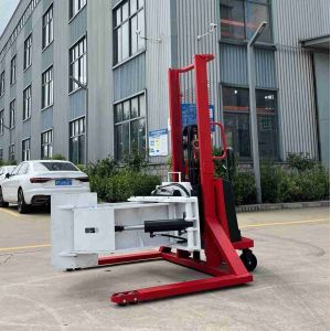 Stability and security 2000mm 500kg 90 degree Semi electric roll stacker