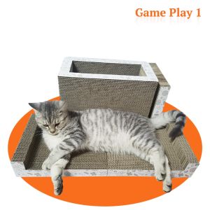 Buy cheap Cat Scratch Board Cat Scratcher with Bell BalL Box Set Cat Scratching Board Multiple Combinable Combination Shapes from wholesalers