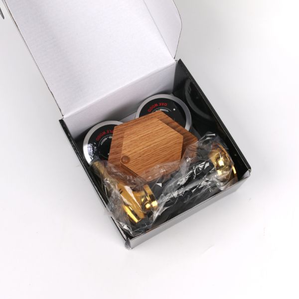 Cocktail Smoker Kit With 4 Wooden Chips Oak Cherry Apple and Peach Old Fashioned Whiskey Bourbon Smoker Infuser Kit for Drinks