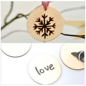 Buy cheap Wooden Gift Tag Round Shape With Hole from wholesalers