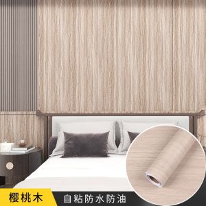 Buy cheap Wood Design Self Adhesive PVC Wallpaper 3D Rolls with Mould-Proof Matt Function from wholesalers