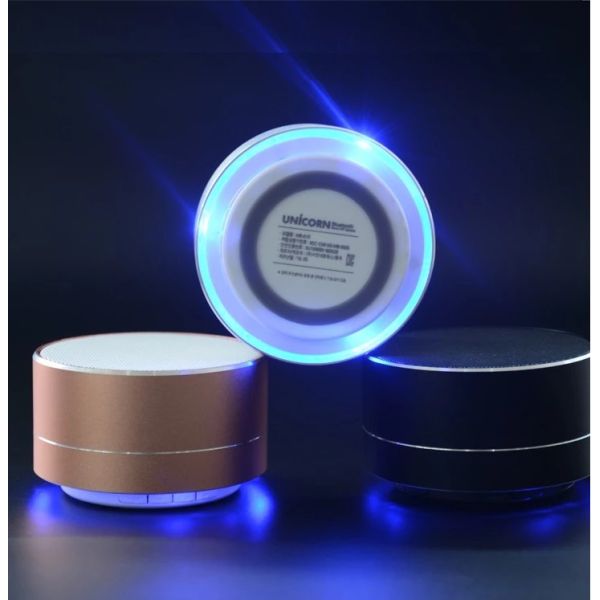 2018 New products A10 mini bluetooth ibastek 3W speaker with colorful LED FM