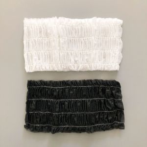 Buy cheap Disposable Non Woven Elastic Hairbands Premium PP Ruffled Headband White Black Pink for Spa Facials from wholesalers