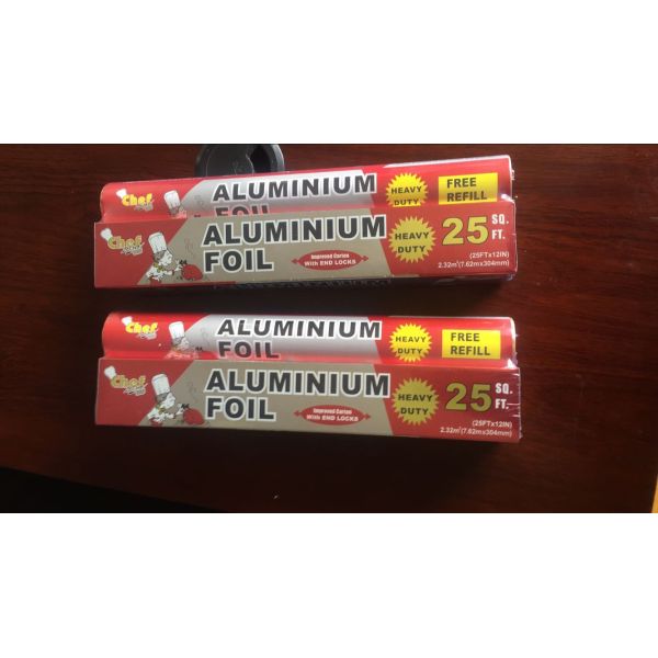 Heavy Gauge Aluminum Foil Wrapping Paper With 10mic - 25mic Thickness