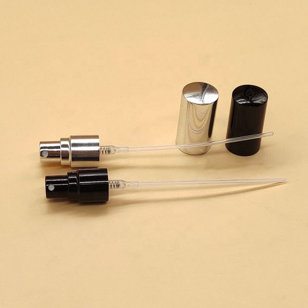 Quality 11 12 13 18 20 Silver Gold Black Aluminium Cap Screw Fine Mist Perfume Pump Sprayer With Nozzle for sale