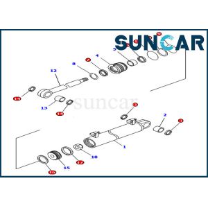 Buy cheap Lift Cylinder Seal Kit 707-98-34580 Komatsu Replacement Kits For Power Angle Power Tilt Dozer from wholesalers