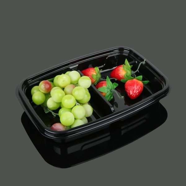 Buy cheap 2 Compartment Square Polyethylene Terephthalate Tray from wholesalers