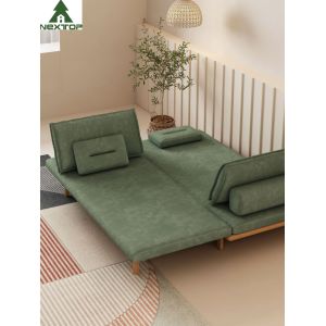 Buy cheap Novelty Foldable Shrinkable Custom Sofa Bed Green Linen Environmental Friendly from wholesalers