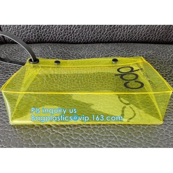 Quality New fashion PVC handbag for women wholesale bag factory, PVC jelly tote bag candy handbag, Small Mini Mesh Zipper Black for sale