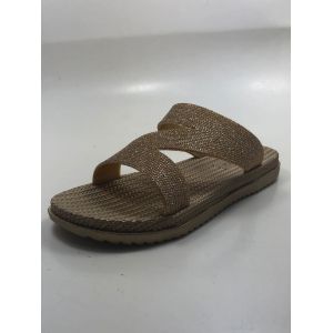 Buy cheap Latest New Design Good Price Shining PVC Women Shoes Flat Sandals Ladies Slipper from wholesalers