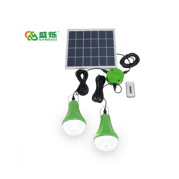 Quality Solar Rechargeable Led Bulb Emergency Lamp Solar Power Panel With Bulb Solar Lights Indoor Bulb Set for sale