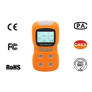 4 In 1 EX CO H2S O2 Gas Detector , Portable Multi Gas Analyzer Sound Light