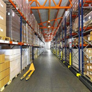 3t Upright Racking System ODM Commercial Shelving Uprights Palletized