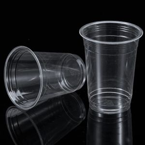 Buy cheap 24oz φ90mm Compostable Clear Cups PLA Coffee Cups Environmental Protection from wholesalers