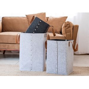 Double Color Felt Cube Storage Boxes Housewives Necessary With Large Capacity