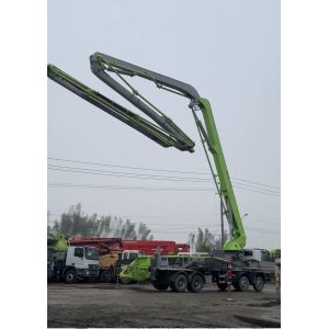 Buy cheap Used Concrete Trailer Pump Zoomlion Benz 56m 150 M3/H from wholesalers