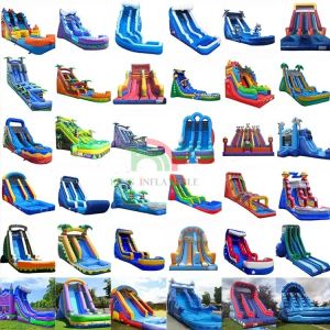 Buy cheap Customized Inflatable Slides Inflatable Water Slide wet Dry Slide With Swimming Pool from wholesalers