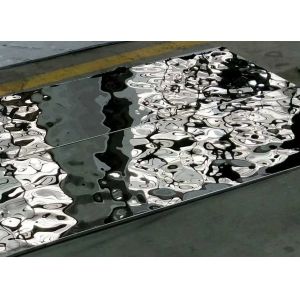 Buy cheap Decoration Water Wave Stainless Steel Panel Sheet Mirror Polished SUS304 SUS316L from wholesalers
