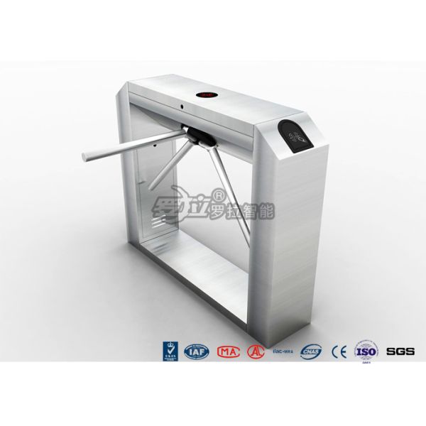 304 Stainless Steel Tripod Turnstile Gate RFID Flap Barrier Turnstile Attendance