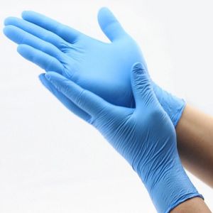 Buy cheap Powder Free Disposable Safety Gloves , Durable Nitrile Disposable Gloves product