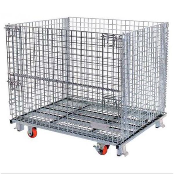 Buy cheap Warehouse Stackable Pallet Cages Heavy Duty Ganvalnized Zinc Plated Surface from wholesalers