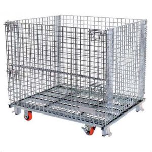 Buy cheap Warehouse Stackable Pallet Cages Heavy Duty Ganvalnized Zinc Plated Surface from wholesalers