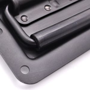 Black Medium Sprung Industrial Style Cabinet Handles