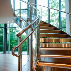 Buy cheap Compact Stainless Steel Handrails with 8mm Glass Clamps for Glass Railings from wholesalers
