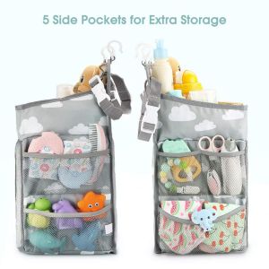 Polyester Washable Diaper Caddy Holder With 4 Polypropylene Boards