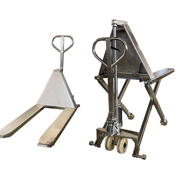 Quality 1t Manual Scissor Lift Tables Pallet Scissor Lift Lifting Height 800mm for sale