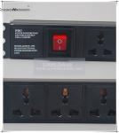 Buy cheap Univeral PDU Cabinet Socket 8 Ways Server Rack PDU 10A Socket Switch Power Distribution Un from wholesalers