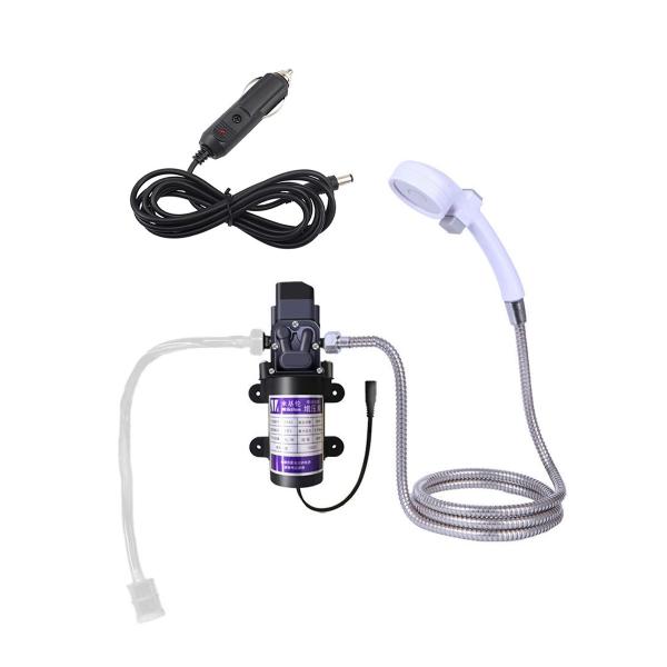 Buy cheap Outdoor Shower Kit 12V Car Handheld Camping Showers with Water Pump Washer handheld Faucet Kit from wholesalers