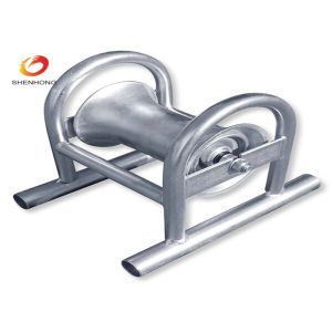 Buy cheap Cable Laying Equipment Straight Cable Pulling Roller With Nylon Wheel product