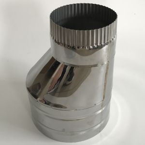 Vertical Insulated Stove Pipe , Stainless Steel Insulated Stove Pipe Negative
