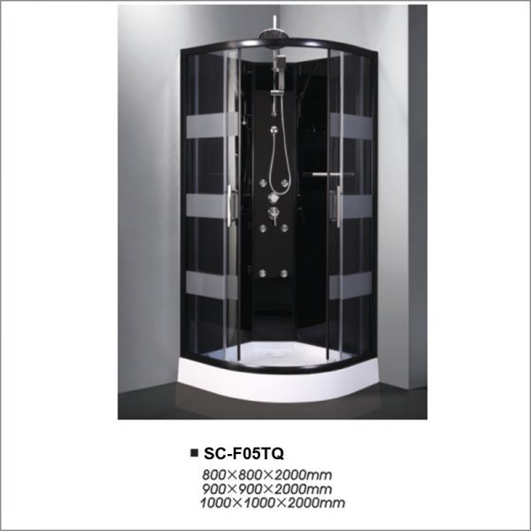 Buy cheap Multi Function Steam Shower Cabin with Black Aluminum Frame from wholesalers
