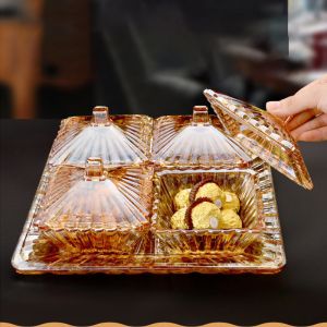 Buy cheap Supermarket Dessert Chocolate Candy Glass Split Trays from wholesalers