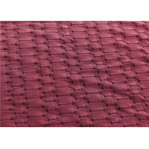 Stretch Bubble Jacquard Polyester Spandex Fabric Weft Knitted