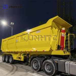 Buy cheap 1/6 3 Axle 4 Axles Tipper Tractor Side Rear Dump Trailers With Hydraulic Cylinder from wholesalers