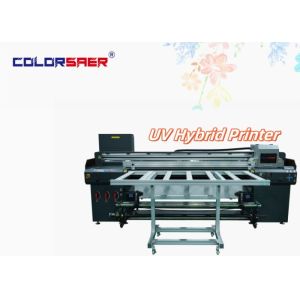 UV Hybrid Printer Color SAER Flatbed With Roll To Roll I3200 New UV Plotter For