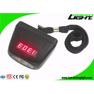 Digital Screen Underground LED Mining Headlamp 8000lux IP68 With Safety Rope