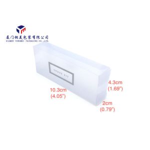 Light Blue Matte PVC Small Clear Plastic Boxes Pack Shave Kit 10.3*2*4.3cm